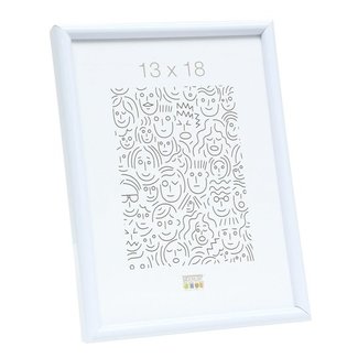 De Knudt Frames Smalle eenvoudige fotokader in wit 10,0 x15,0 cm;