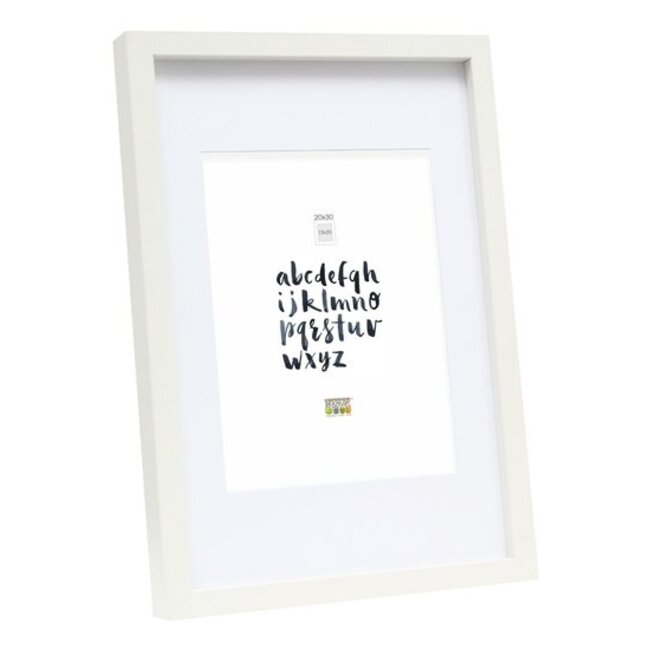 De Knudt Frames Witte fotokader met witte passe-partout 13,0 x18,0 cm;10,0 x15,0 cm;