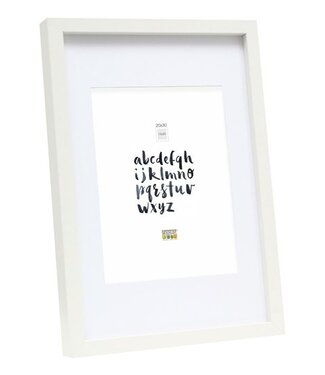 De Knudt Frames Witte fotokader met witte passe-partout 15,0 x20,0 cm;13,0 x18,0 cm;