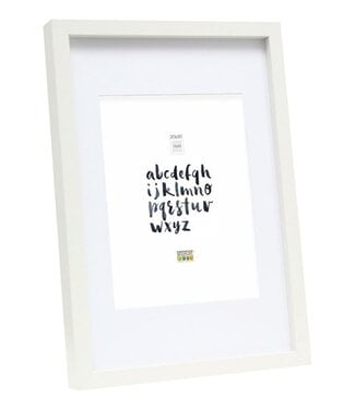 De Knudt Frames Witte fotokader met witte passe-partout 30,0 x40,0 cm;20,0 x30,0 cm;