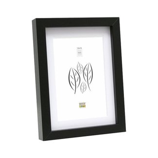 De Knudt Frames Zwarte fotokader met witte passe-partout 13,0 x18,0 cm;10,0 x15,0 cm;