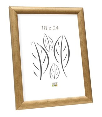 De Knudt Frames Houten fotolijst in goudkleur 13,0 x18,0 cm;
