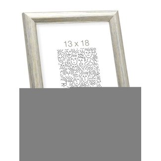 De Knudt Frames Houten fotolijst in zilverkleur 10,0 x15,0 cm;