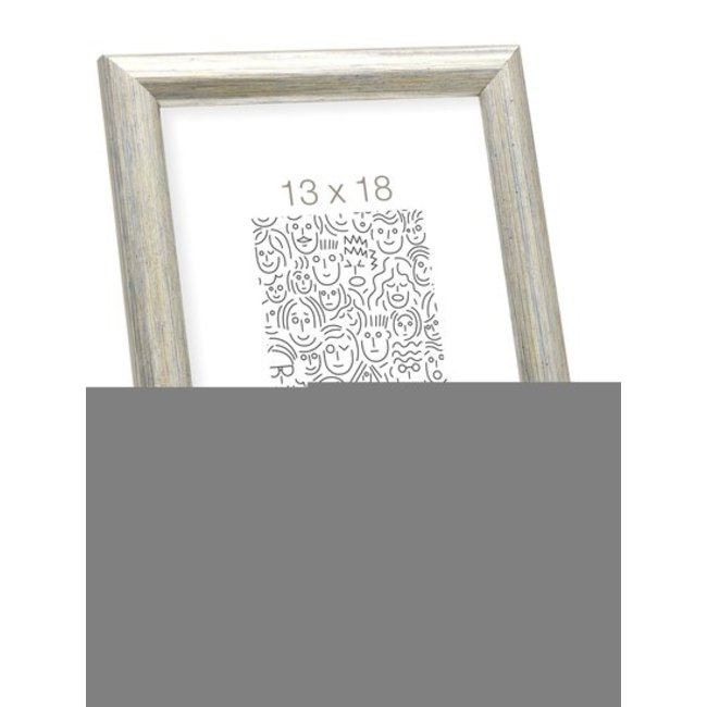 De Knudt Frames Houten fotolijst in zilverkleur 13,0 x18,0 cm;