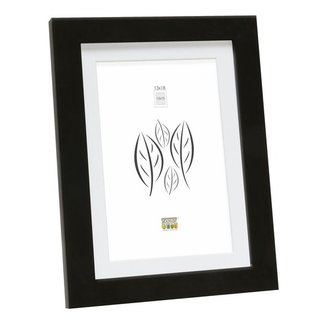 De Knudt Frames Zwarte fotokader met witte passe-partout 13,0 x18,0 cm;10,0 x15,0 cm;