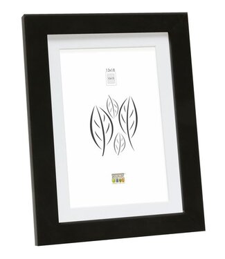 De Knudt Frames Zwarte fotokader met witte passe-partout 40,0 x50,0 cm;30,0 x40,0 cm;