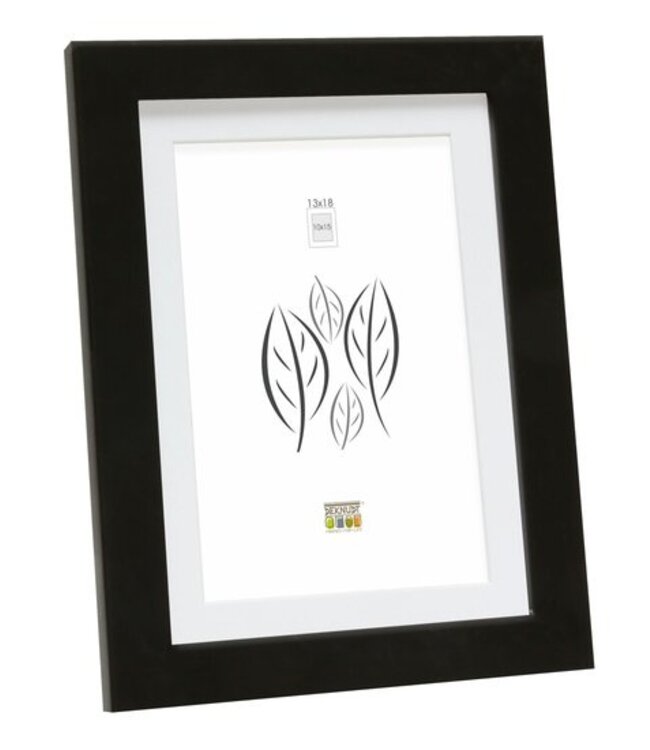 De Knudt Frames Zwarte fotokader met witte passe-partout 40,0 x50,0 cm;30,0 x40,0 cm;