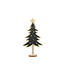 Cosy @ Home Kerstboom golden stars zwart/hout 18x8H36cm