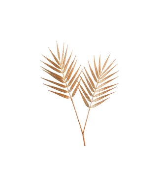 Cosy @ Home Tak palm glitter roest H40cm