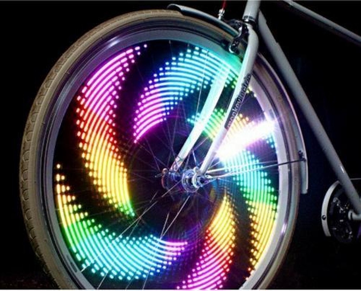 Zelfrespect Manie eenheid Fietsverlichting LED color wiel - SuperSoldi