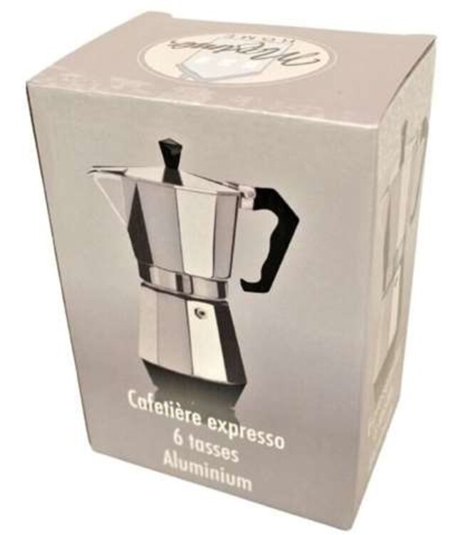 Maxime Home Espresso koffiekan 6 tassen aluminium