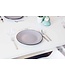 Cosy & Trendy Bord plat Speckle Grey dia.27cm zwarte boord