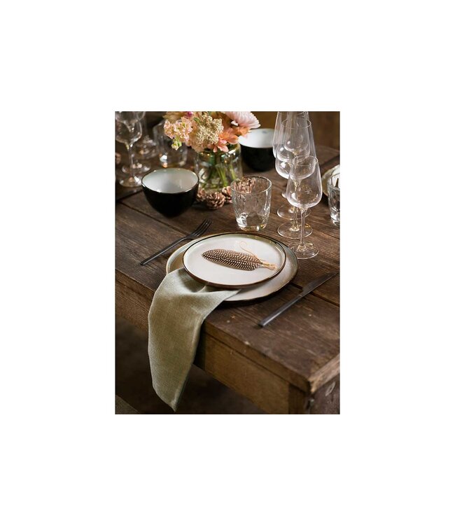 Cosy & Trendy Bord ovaal 27x23cm Plato mat