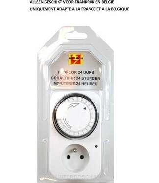 Bellson Stopcontact Penaarde Analoge Schakelklok - Timer / 24 Uurs