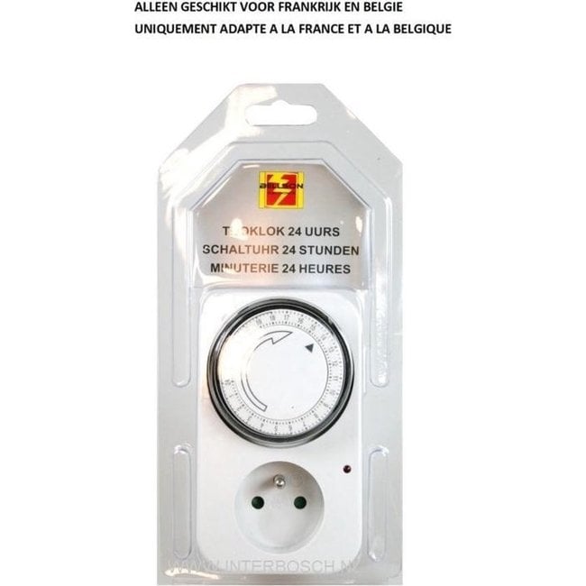 Bellson Stopcontact Penaarde Analoge Schakelklok - Timer / 24 Uurs