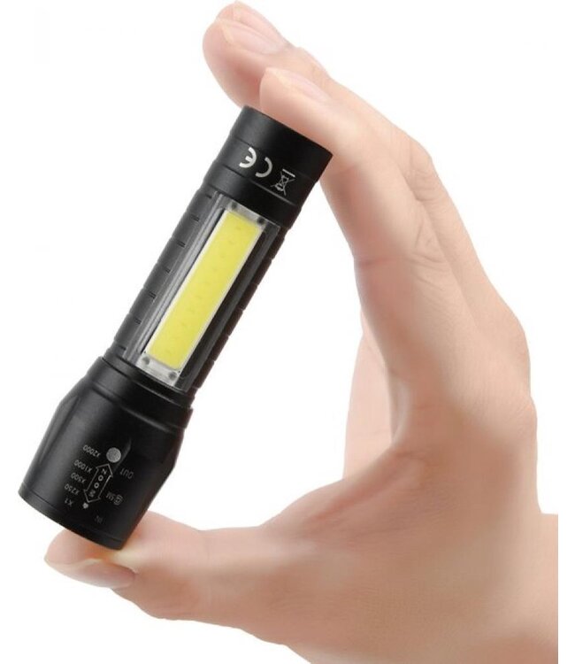 Höfftech Zaklamp tactical 2in1 oplaadbaar