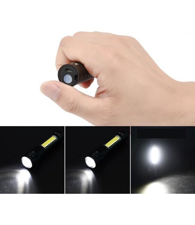 Höfftech Zaklamp tactical 2in1 oplaadbaar