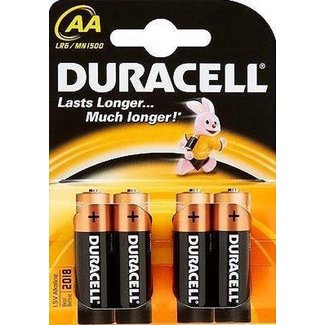 Duracell Basic AA Batterijen - 4 stuks