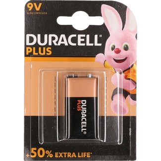 Duracell 9V Alkaline Batterij - 1 stuk