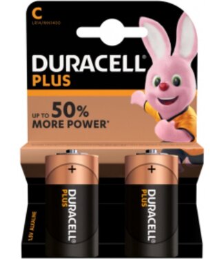 Duracell Plus C-batterijen - 2 stuks