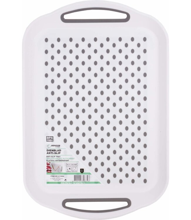 Benson Dienblad - Anti-Slip - 40,5 x 28,5 cm. - Wit