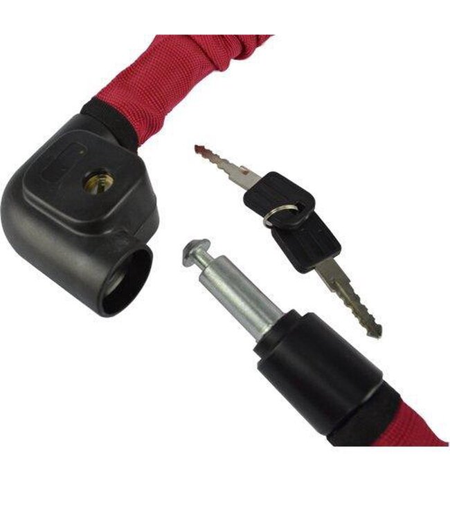 Stahlex Kettingslot 100cm - Rood
