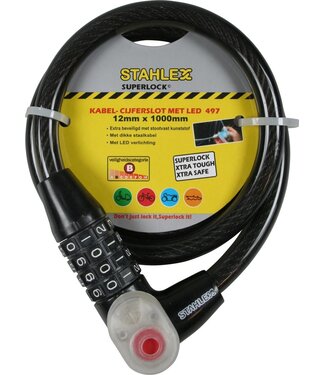 Stahlex Fietsslot met LED lampje