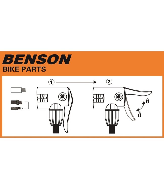 Benson Fietspomp met manometer