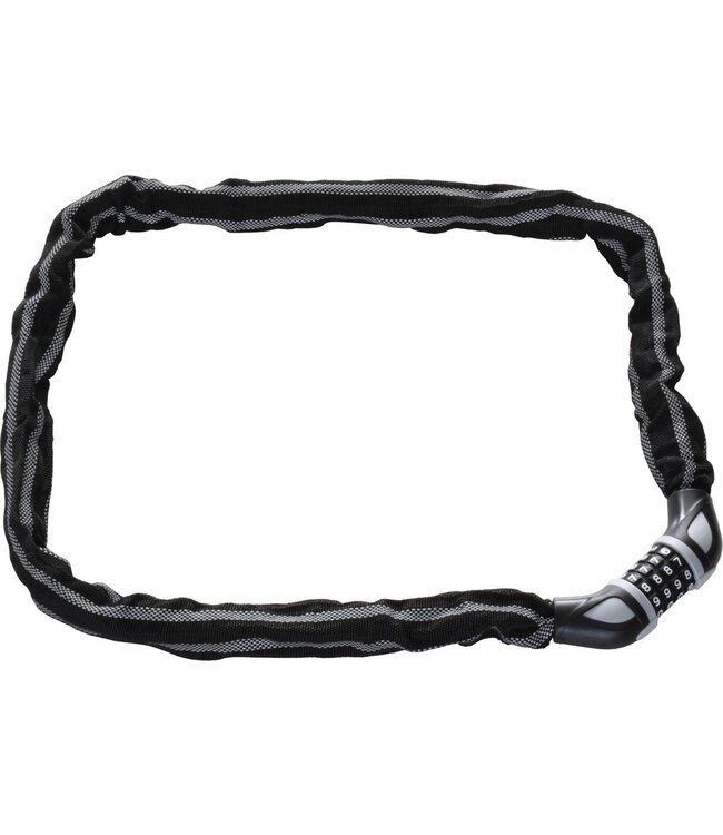 Stahlex Kettingslot Cijferslot Fietsslot | 6mm x 120cm | Staal | 800g | Code zelf instelbaar | Reflectie Beschermhoes