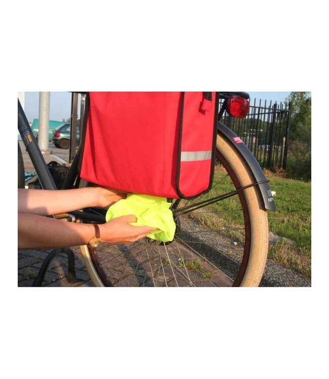Lastpak Fiets afpaktas 20L met fluo-hoes