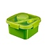 Curver Lunchbox 1,1L met bestek en sauscup vierkant smart to go 16x16H9cm