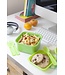 Curver Lunchbox 1,1L met bestek en sauscup vierkant smart to go 16x16H9cm