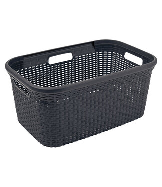Curver Wasmand naturel Style 45L antraciet