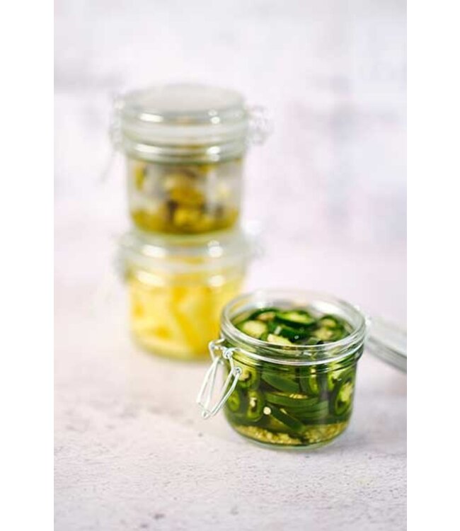 Cosy & Trendy Pot met clip 17,5cl D8,5XH8,5cm glas rond