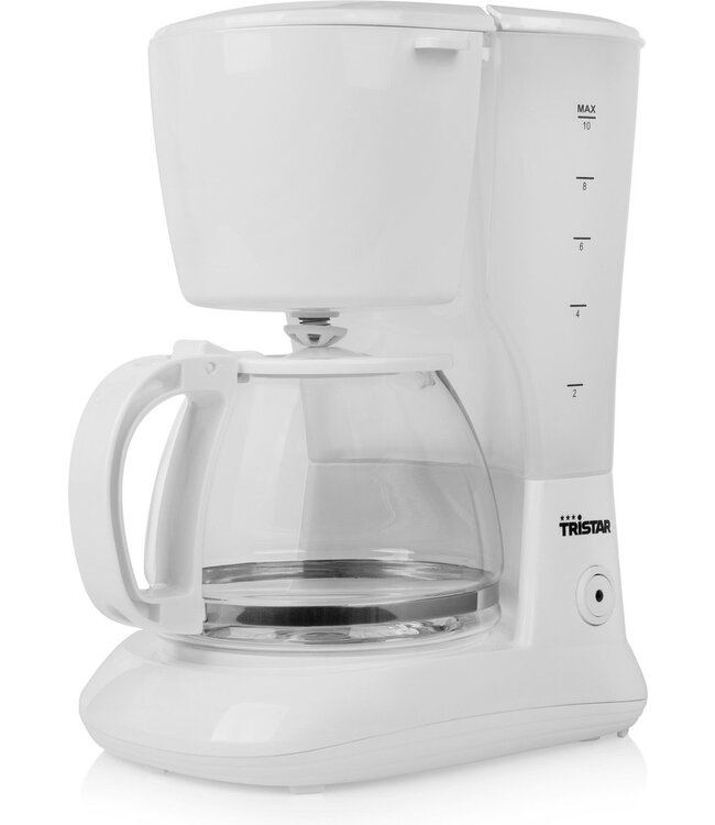 Tristar Koffiezetapparaat – Inhoud: 1.25 liter – Druppelstop - Wit