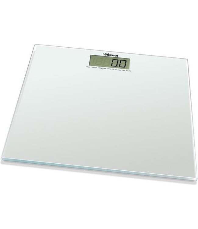 Tristar Personenweegschaal - 150kg - Gehard veiligheidsglas