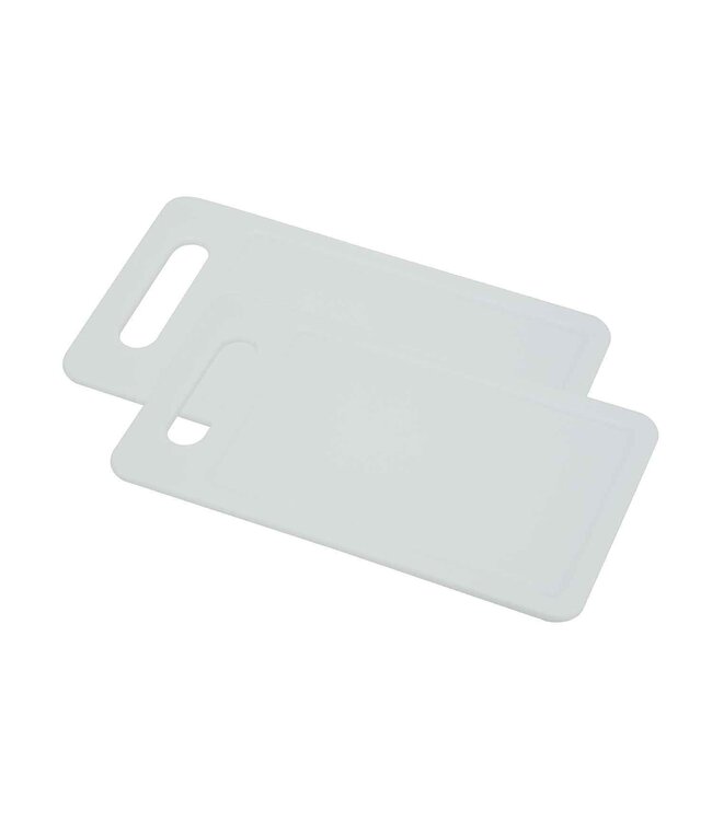Cosy & Trendy Snijplank - Set 2 - Wit - 25x14cm met sapgeul