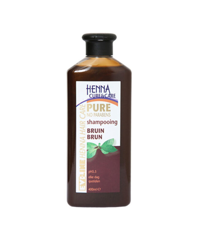 Evi-Line Henna Cure&Care Shampoo 400ml Bruin haar