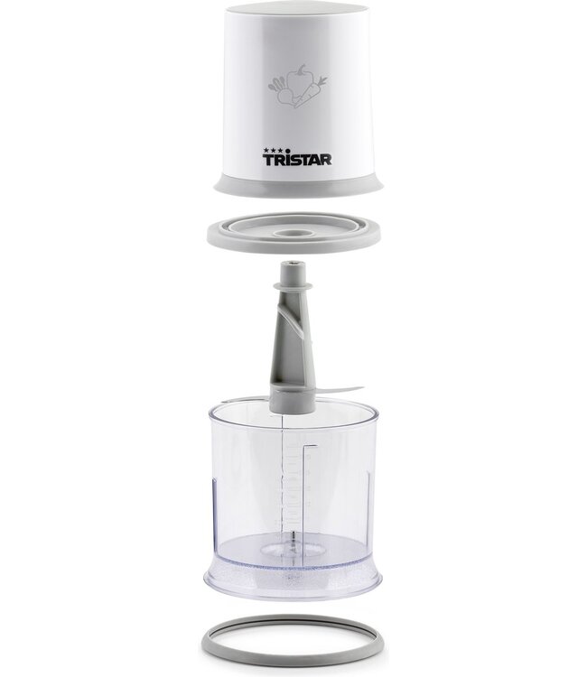 Tristar Hakmolen Grijs/Wit 200W