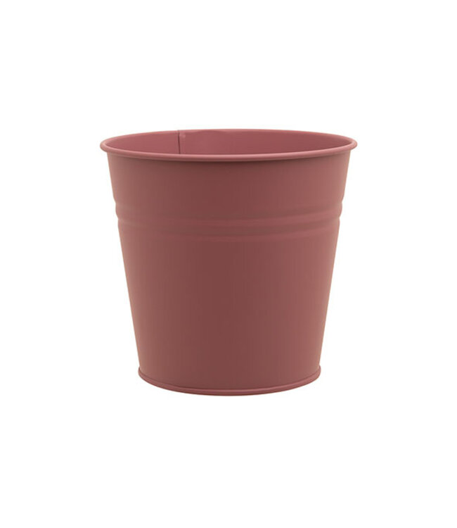 Cosy @ Home Bloempot metaal dia.14H12cm - verschillende kleuren