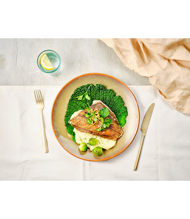 Cosy & Trendy Diep bord - dia.24,5H4,5cm - Bloom olive