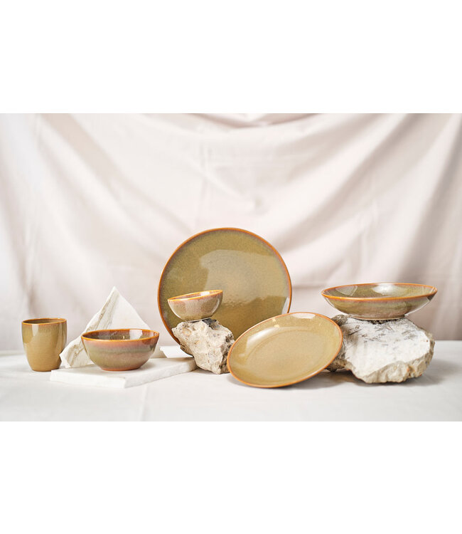 Cosy & Trendy Dessertbord - dia.21cm Bloom olive