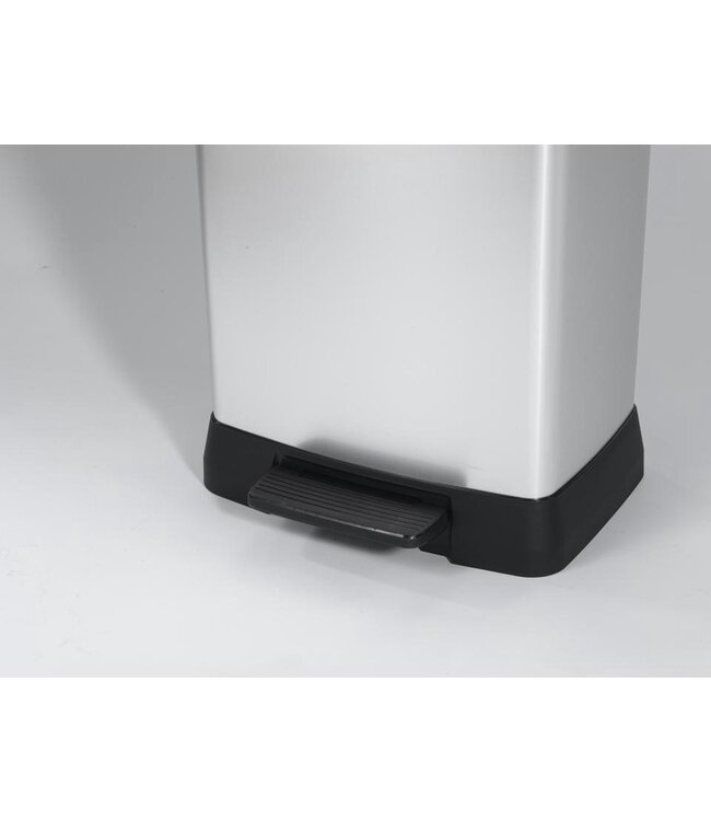 Curver Pedaalemmer - 50 L - Metallic grijs -39x29H72cm