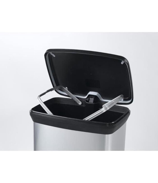 Curver Pedaalemmer - 50 L - Metallic grijs -39x29H72cm