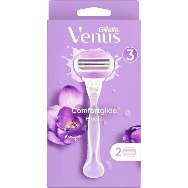 Gillette Venus ComfortGlide Breeze Vrouwelijk Scheermes - 2 mesjes