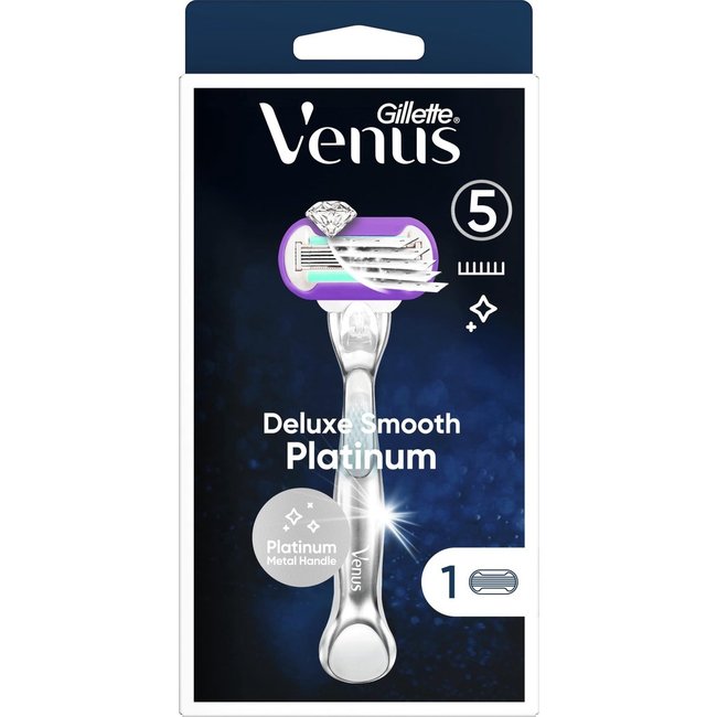 Gillette Venus Deluxe Smooth Platinum Scheersysteem Voor Vrouwen