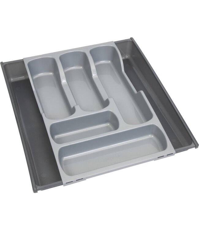Curver Bestekbak - 5 vaks - Uitschuifbaar naar 7 vaks - 42x30/52x6 cm