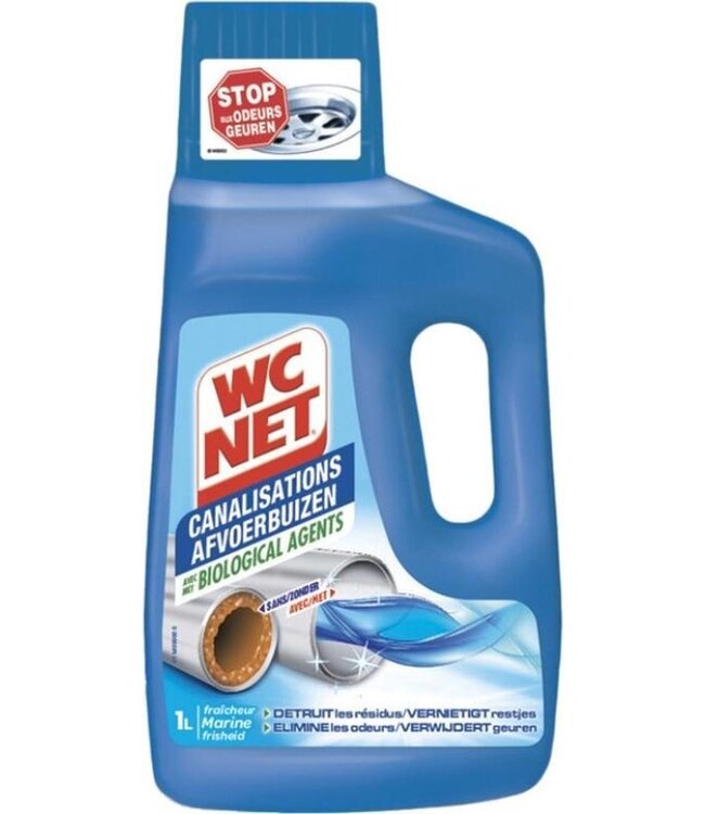 WC NET Onderhoud afvoerbuizen met biologisch stoffen Marine - 1 L