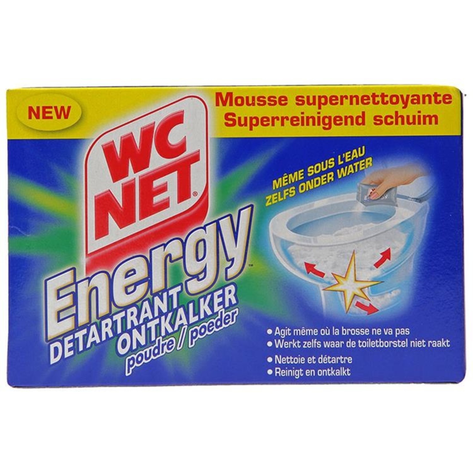 WC NET Energy ontkalker poeder wc - 6 x 60 gram