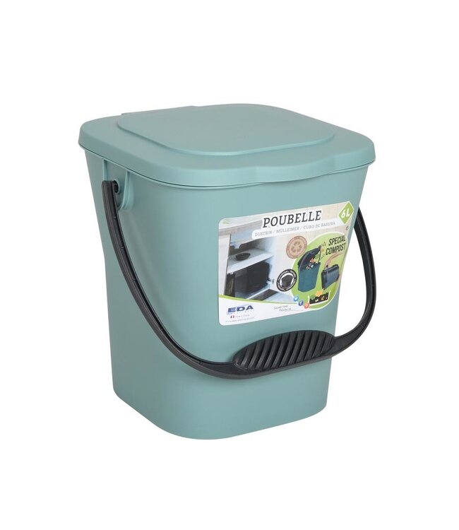 EDA Keukenafvalemmer met handvat 6L